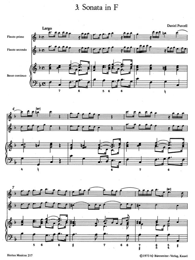 Various Composers Trio Sonatas by Old English Masters, Bk.2. (D Purcell, Sonata in F maj, R Valentine, Sonata in C min).
