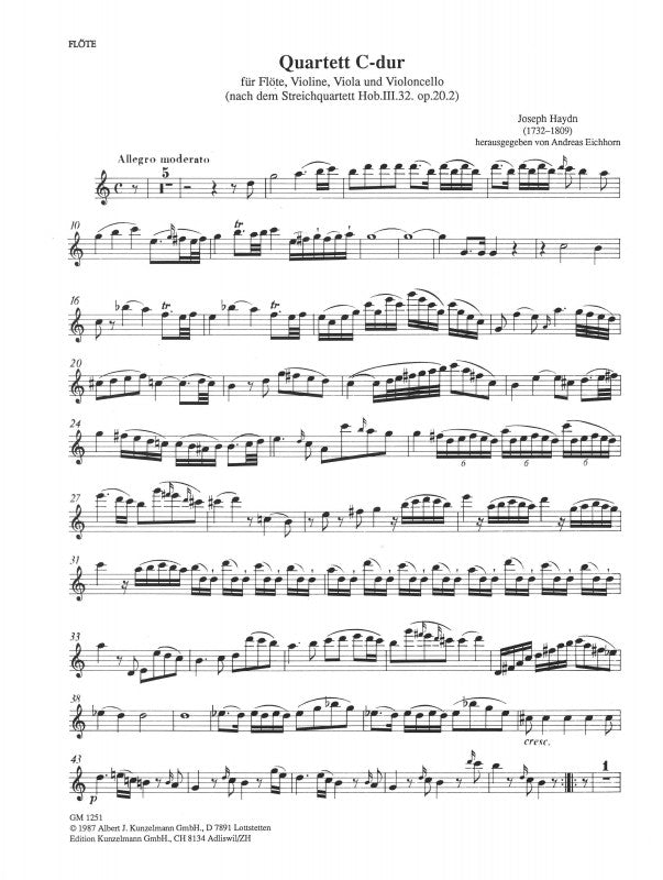 Haydn, Joseph: Quartett C-Dur