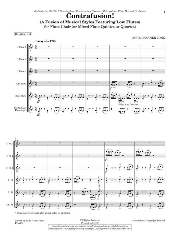 Dashner Long, Paige - Contrafusion! (A Fusion of Musical Styles Featuring Low Flutes)
