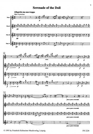 Debussy - Three pieces from Children's Corner for four flutes