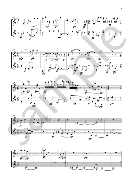 Primosch, James - Exchanges for flute and clarinet