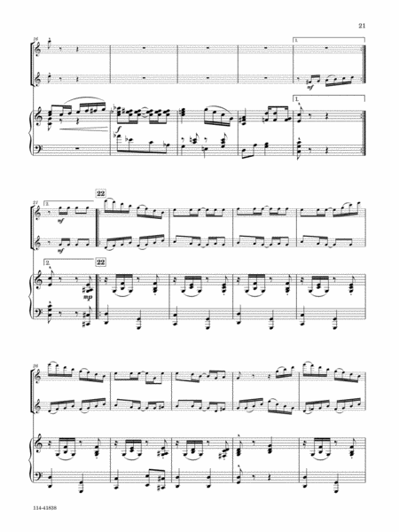 Joplin - Four Joplin Rags arranged for Two Flutes and Piano