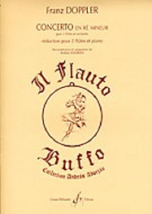 Doppler, Franz : Concerto in D minor for 2 flutes and orchestra (Piano reduction)