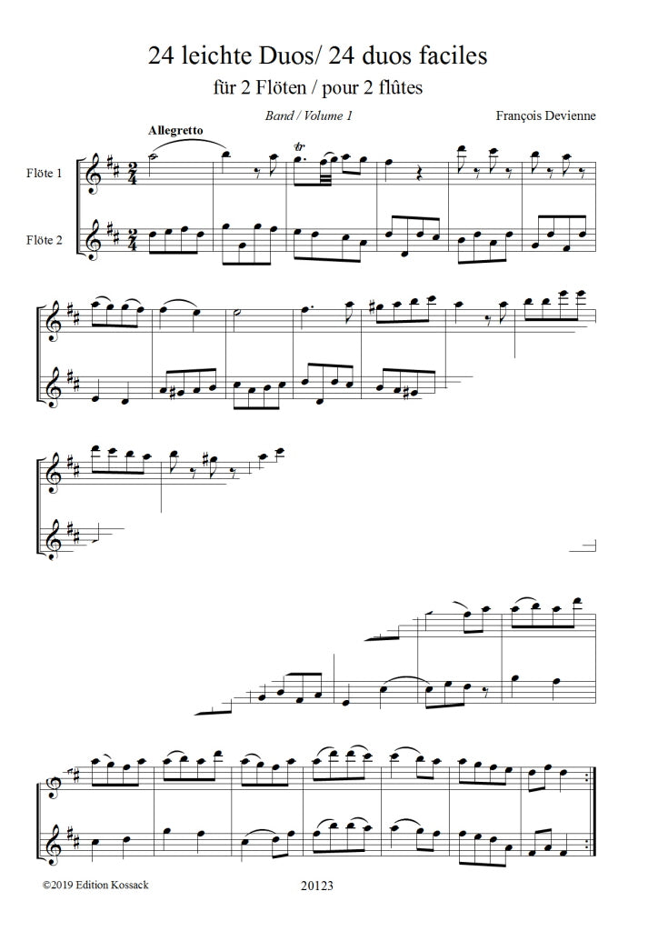 Devienne - 24 Easy Duos vol1