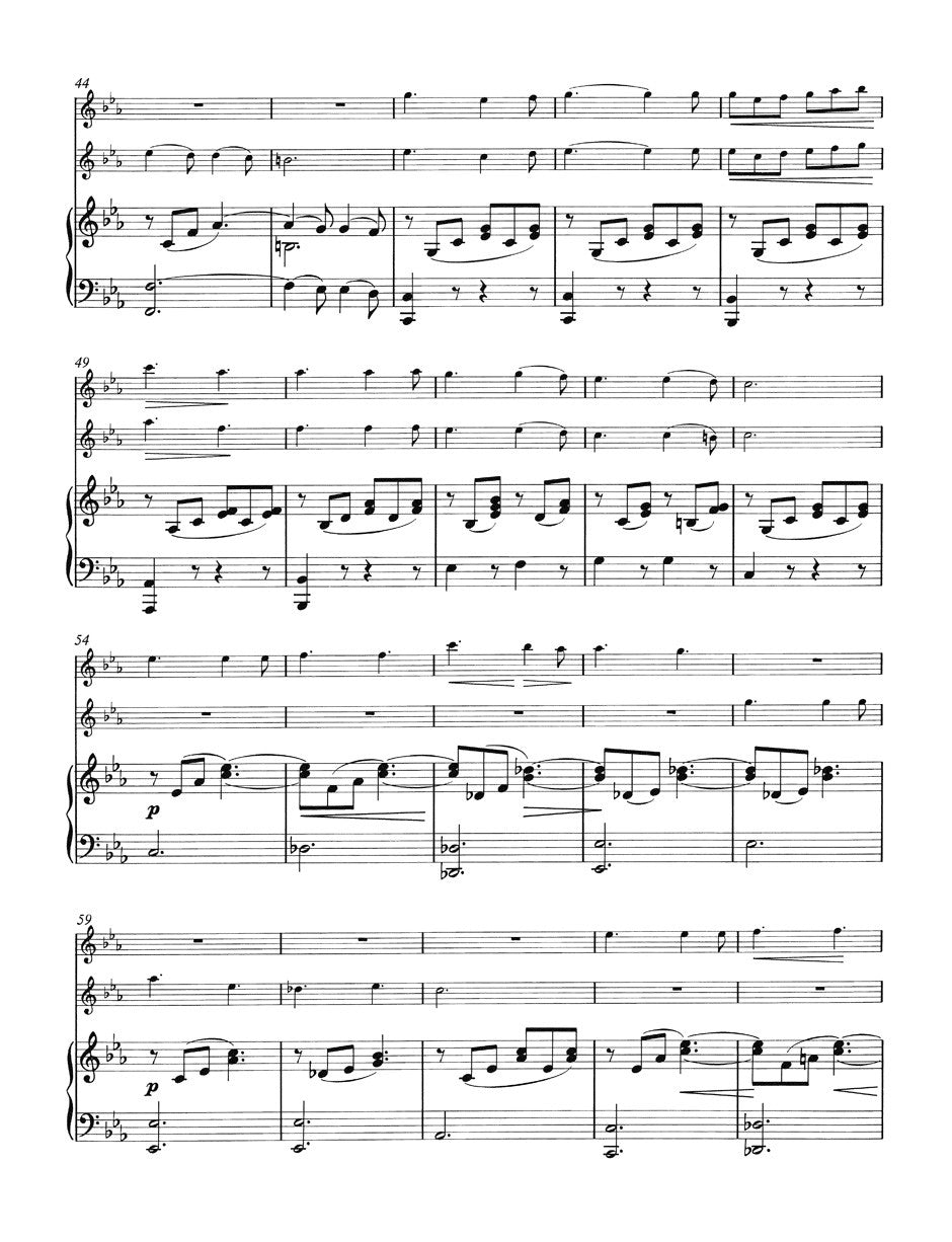 Boehm, T - "Trois Duos de Mendelssohn et Lachner" for Two Flutes and Piano op. 33