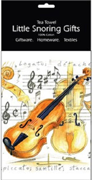 Violin players Tea Towel
