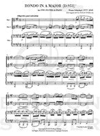 Schubert/Stallman Rondo in A Major Two Flutes and Piano