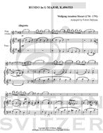 Mozart Stallman Rondo in G Major Two Flutes and Piano