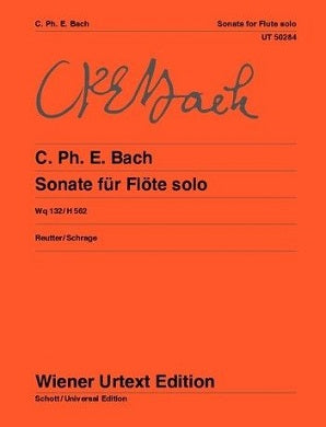 Bach, C.Ph.E - Sonate for solo flute Wq132/H562 in A minor (Wiener Urtext)