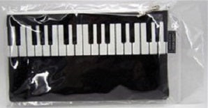 Rectangular pencil case with keyboard design