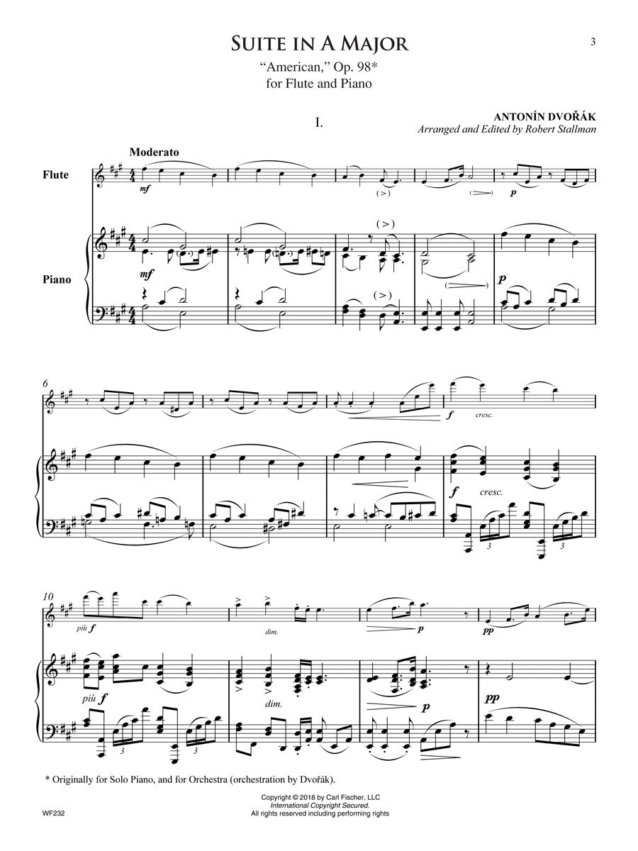 Dvorak - “American Suite”, in A Major, Op. 98