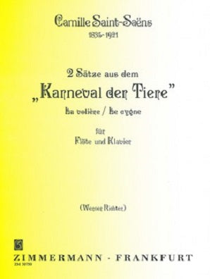 Saint Saens - Bird Aviary and Swan arr Richter Fl/Pno (Zimmerman)