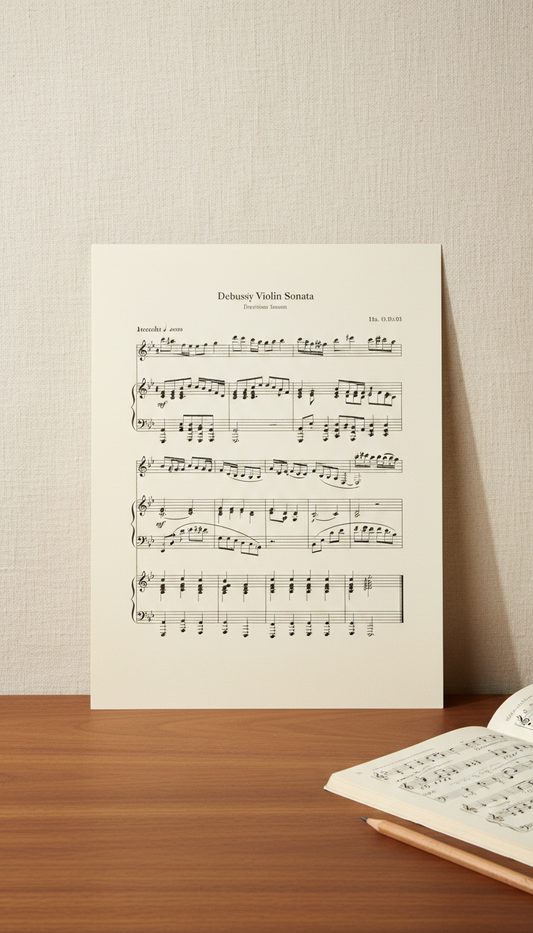 Debussy Violin Sonata Premium Print