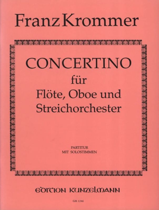 Krommer, Franz - Concertino for Flute, Oboe and Orchestra Op. 65