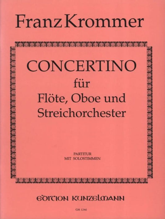 Krommer, Franz - Concertino for Flute, Oboe and Orchestra Op. 65