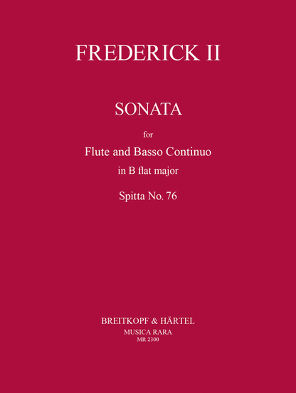 Frederick II Sonata in B Flat Major Spitta No.76