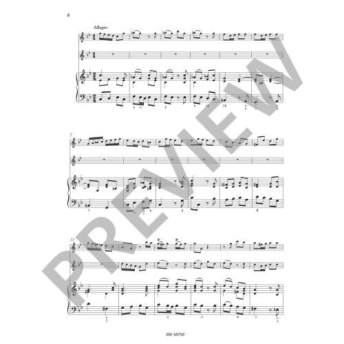 Quantz -  Trio Sonata for Flute, Oboe and basso continuo