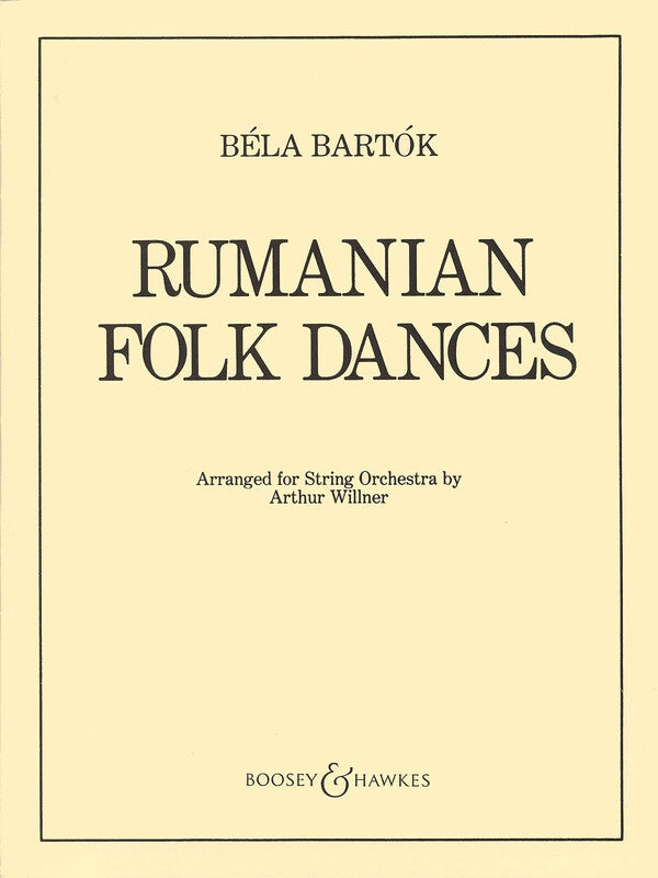 Bartok - Rumanian Folk Dances for string orchestra