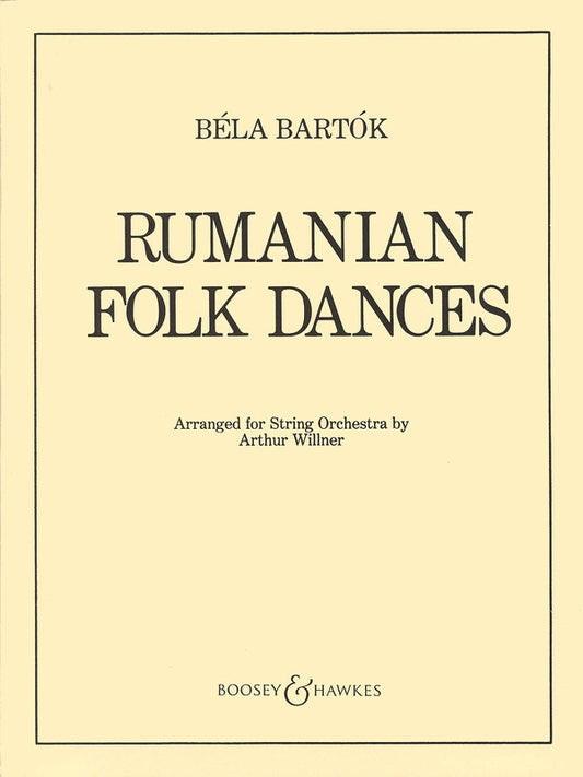 Bartok - Rumanian Folk Dances for string orchestra
