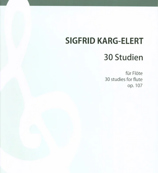 Karg-Elert Thirty Studies Op 107 for Flute (Zen-on Edition)