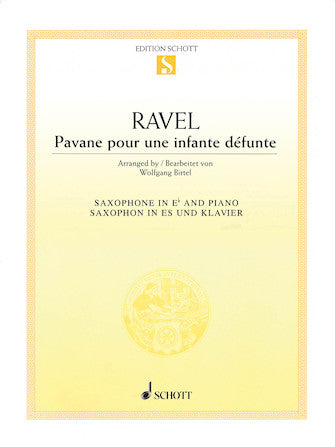 M. Ravel- Pavane pour une infante defunte, for saxophone and piano