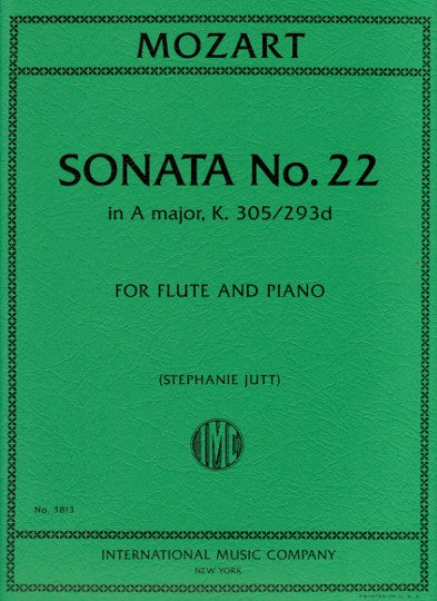 Mozart - Sonata No. 22 in A major, K. 305/293d (JUTT, Stephanie)