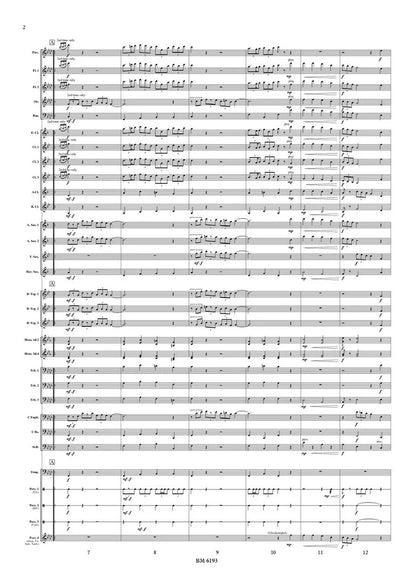 Takahashi - British Folk Song March II (Full Score and Parts) for wind band