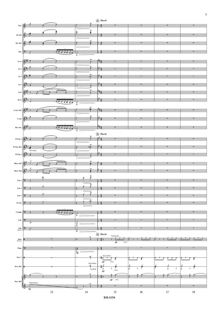 Takahashi - Circus Town Parade March for wind band (Full Score and Parts)
