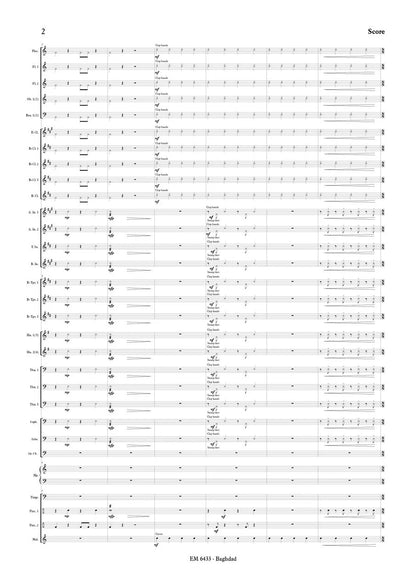 Brosse - Postcard from Baghdad (Full Score and Parts)
