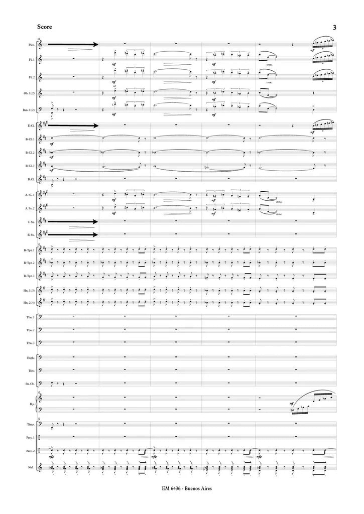 Brosse - Postcard from Buenos Aires (Full Score and Parts)