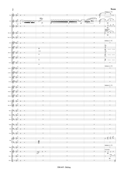 Brosse - Postcard from Beijing (Full Score and Parts)