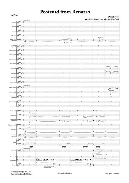 Brosse - Postcard from Benares (Full Score and Parts)