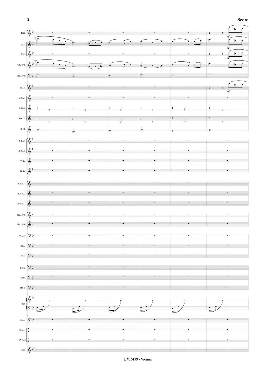 Brosse - Postcard from Vienna (Full Score and Parts)