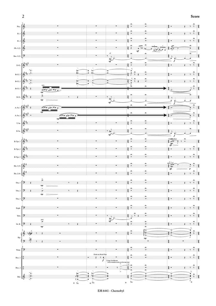 Brosse - Postcard from Chernobyl (Full Score and Parts)