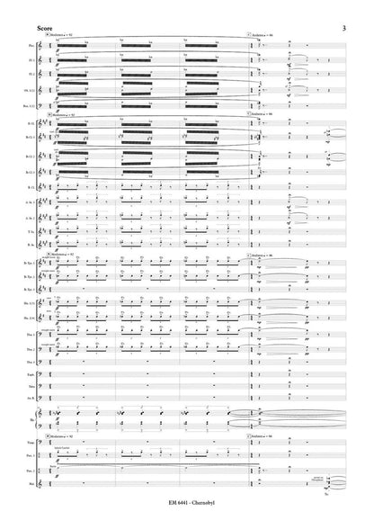 Brosse - Postcard from Chernobyl (Full Score and Parts)