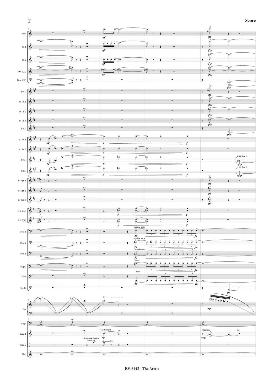 Brosse - Postcard from the Arctic (Full Score and Parts)