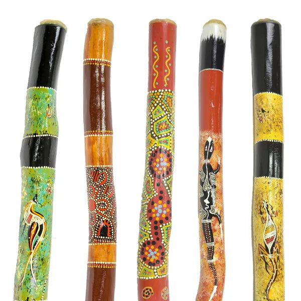 Didgeridoo (Australian) Hand-painted Eucalypt. Approx .9m-1m