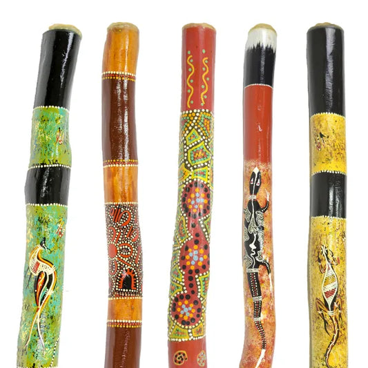 Didgeridoo (Australian) Hand-painted Eucalypt. Approx .9m-1m