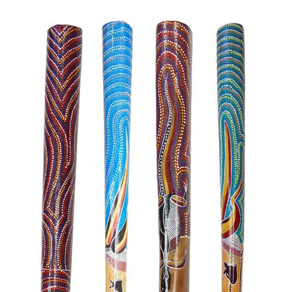 Didgeridoo (Australian) Hand painted Acacia. Approx 1.2m-1.3m with bag