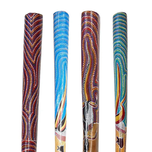 Didgeridoo (Australian) Hand painted Acacia. Approx 1.2m-1.3m with bag