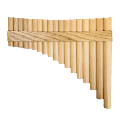 Gibonus Curved Panflute – 18-Note Maple Key C-Major (F1-B3)