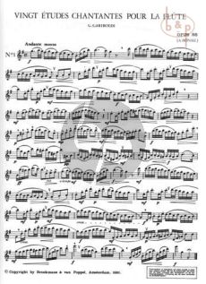 Gariboldi, G -  Etudes Chantantes Op.88 Flute