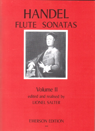 Handel FLUTE SONATAS Volume 2 (Op.1) Urtext