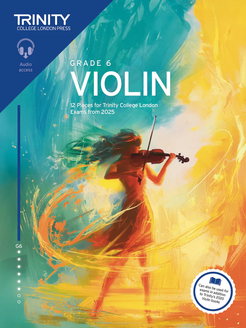 Trinity Violin from 2025 Grade 6 Book with Online Audio
