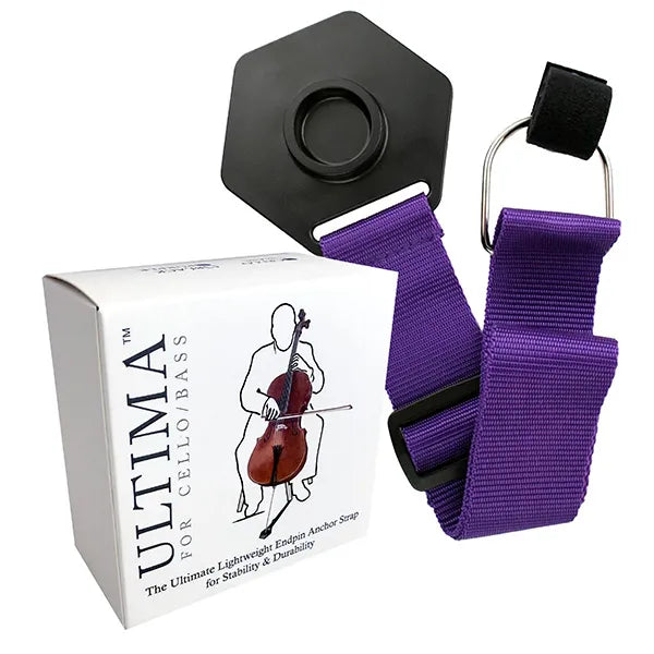 Ultima Cello Endpin Stop (Anchor) with Black or Purple Strap