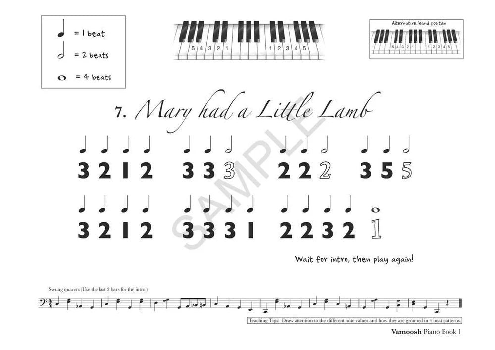 Vamoosh Piano Book 1 - Piano/Audio Access Online