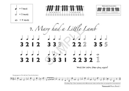 Vamoosh Piano Book 1 - Piano/Audio Access Online