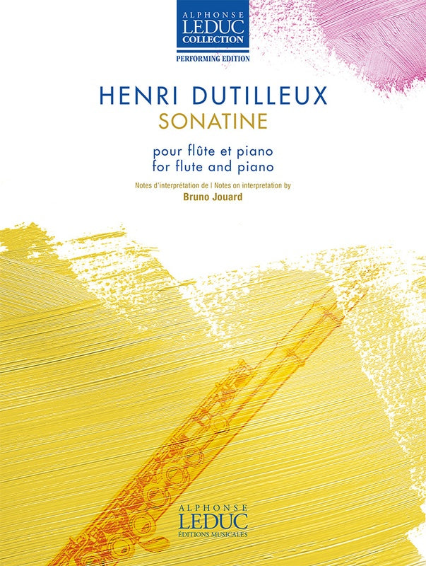 Dutilleux: Sonatine Flute Traversière Et Piano NEW EDITION