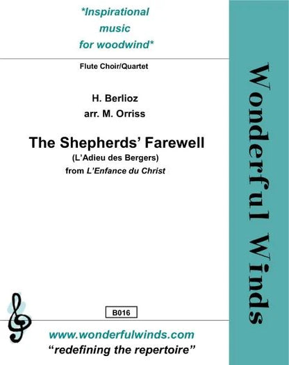 Berlioz, H - The Shepherds' Farewell - Berlioz, H.- for flute quartet (3 C flutes and 1 alto)-   Digital Download