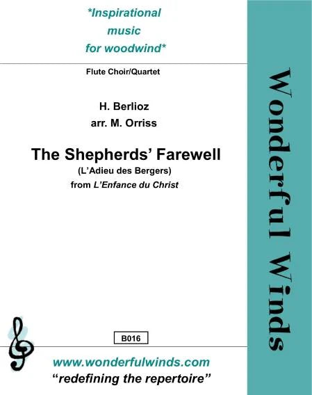 Berlioz, H - The Shepherds' Farewell - Berlioz, H.- for flute quartet (3 C flutes and 1 alto)-   Digital Download